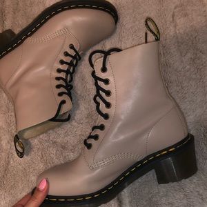 DOC MARTEN healed boots.